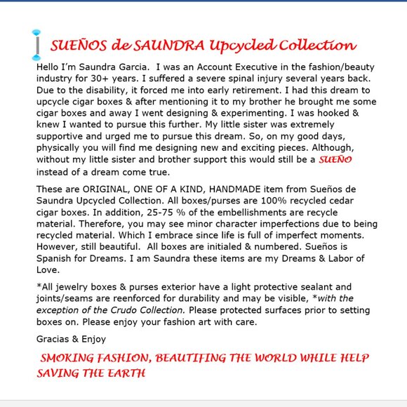 Suenos de Saundra Upcycled, EXTREMELY RARE Jack Daw Blackbird Cigar Box, Storage - Picture 8 of 11